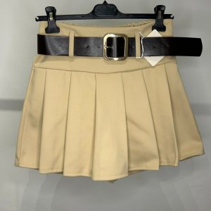 Falda-pantalón con cinturón