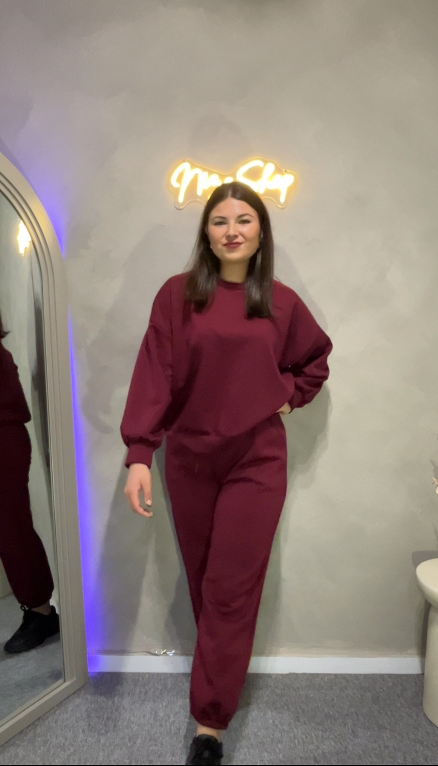 Conjunto chándal burdeos - Imagen 2