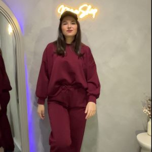 Conjunto chándal burdeos