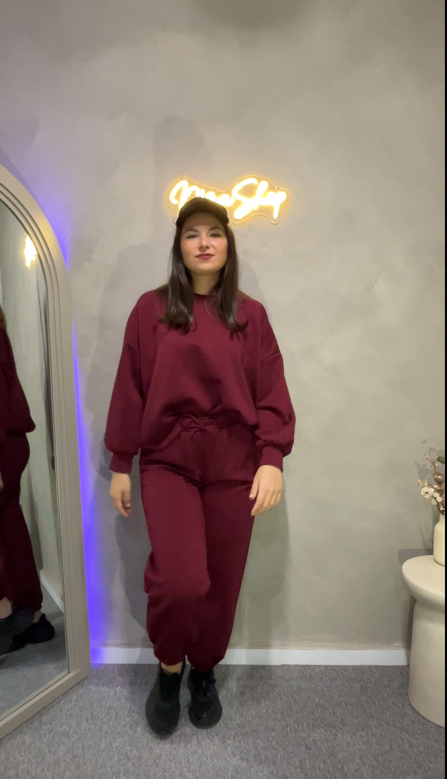 Conjunto chándal burdeos