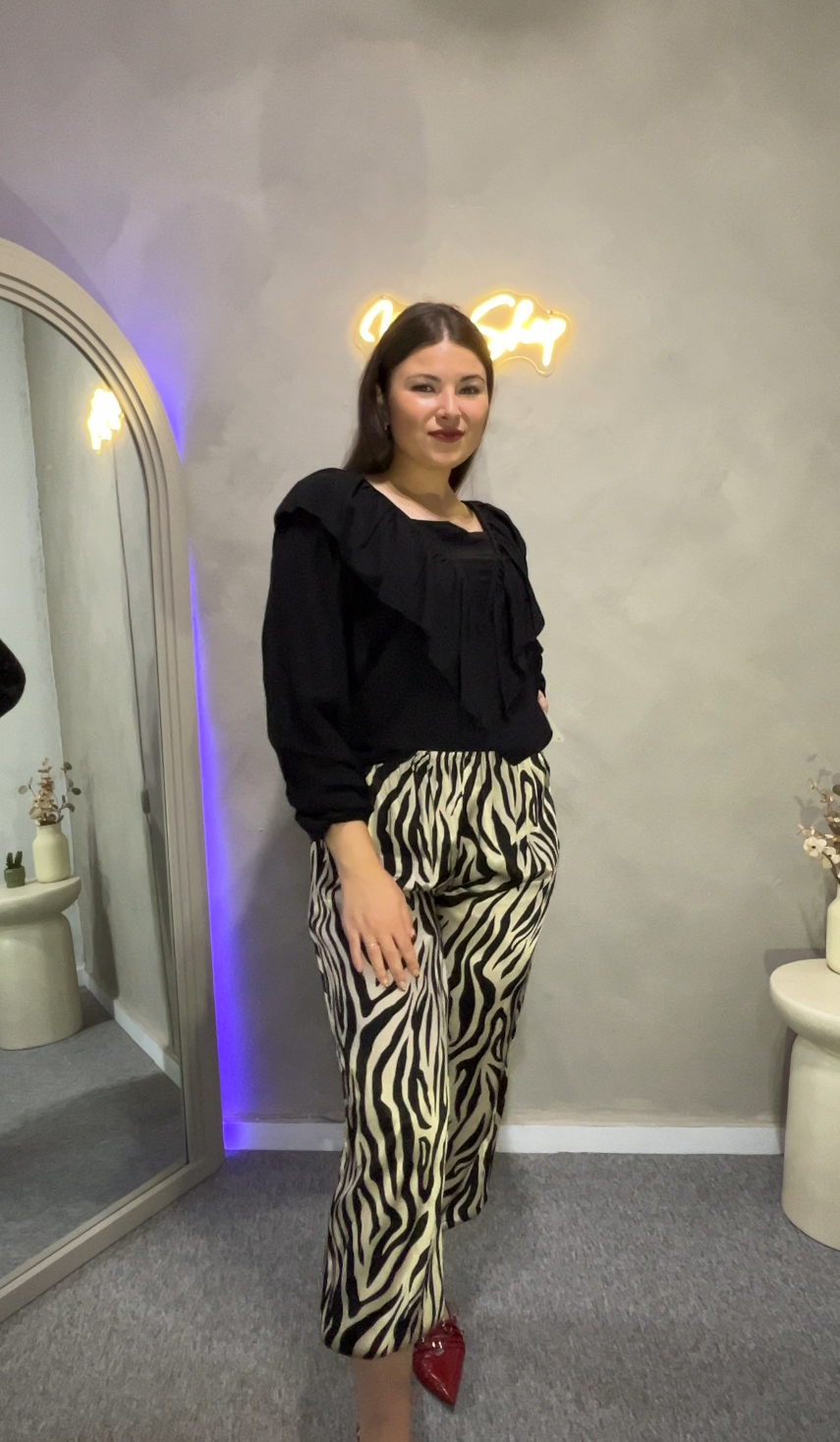 Pantalón bombacho cebra - Imagen 2