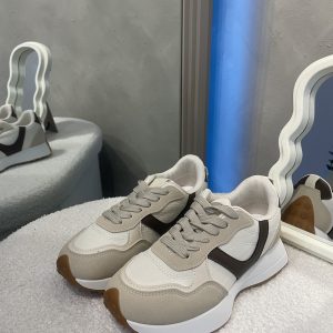 Zapatillas retro beige y crema