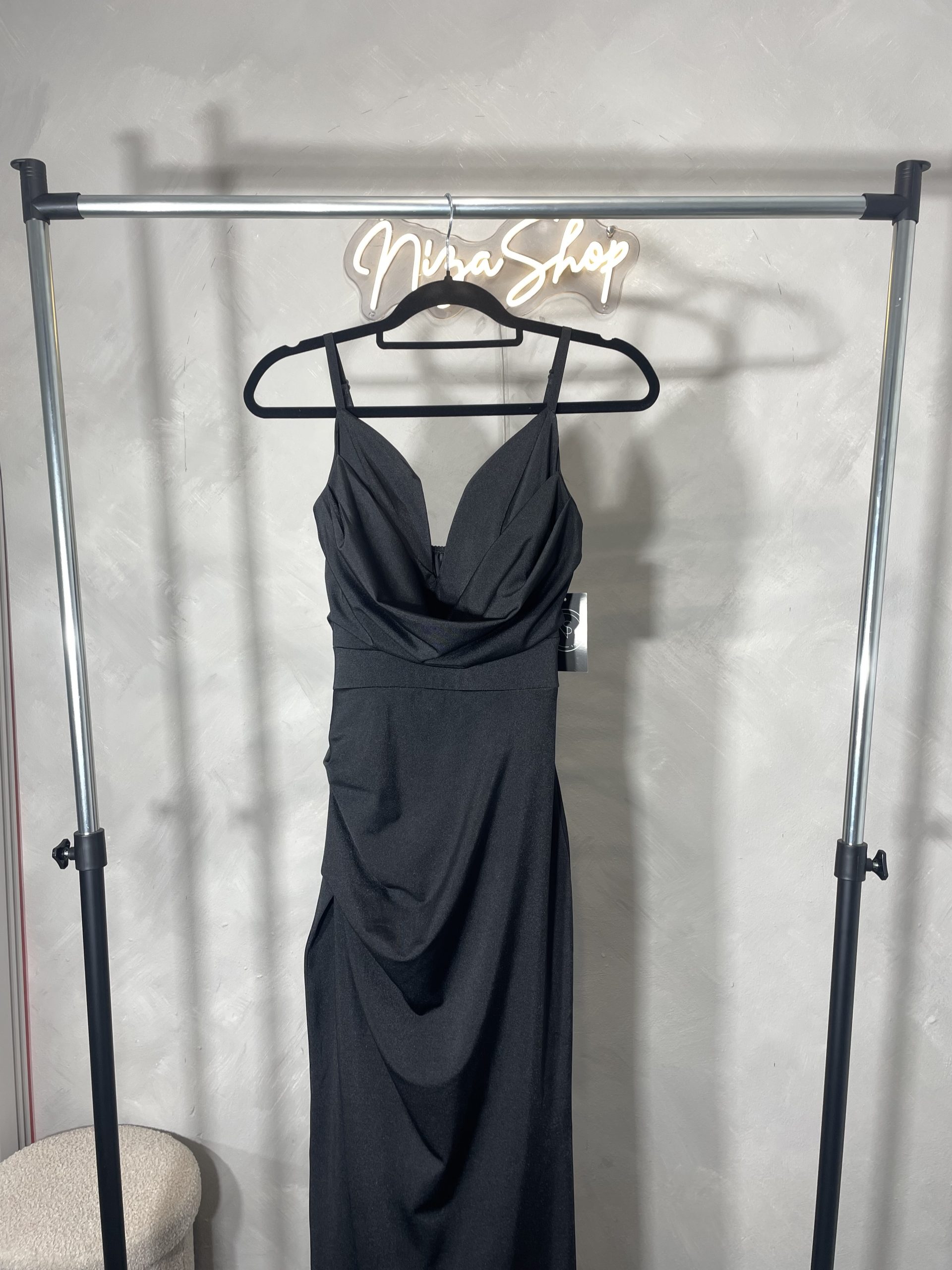 Vestido largo negro - Imagen 4