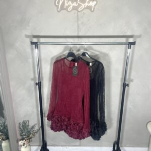 Vestido corto encaje