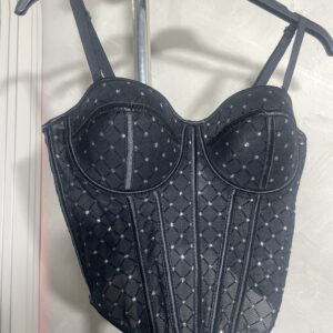 Corsé negro destellos