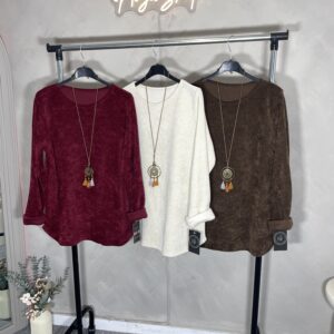 Jersey amplio micropana-collar