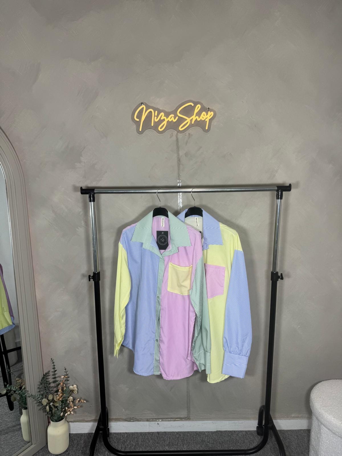 Camisa rayas multicolor - Imagen 3