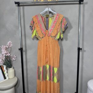 Vestido largo estilo boho estampado