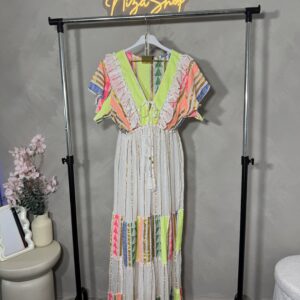 Vestido largo estilo boho estampado