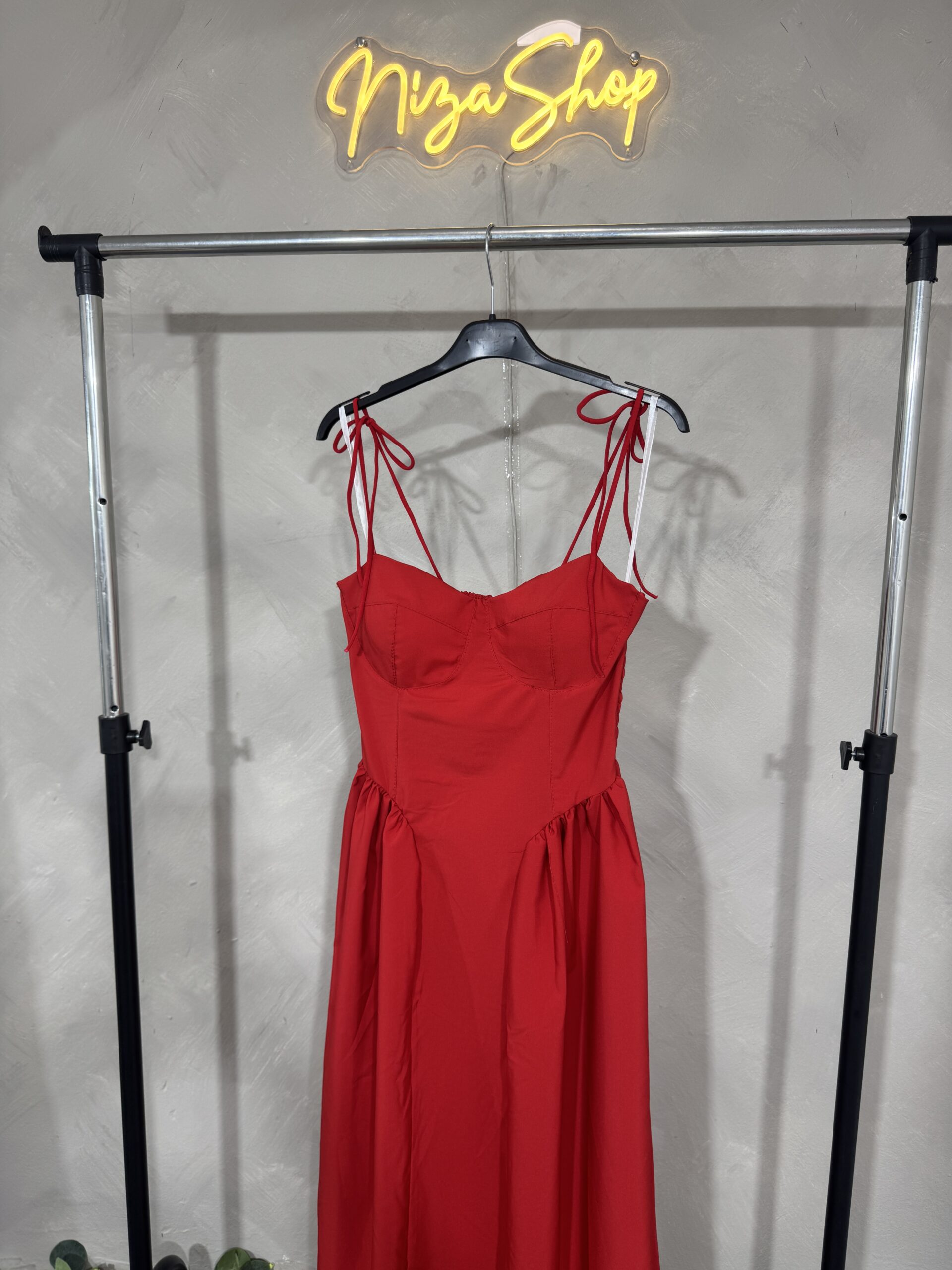 Vestido midi rojo - Imagen 2